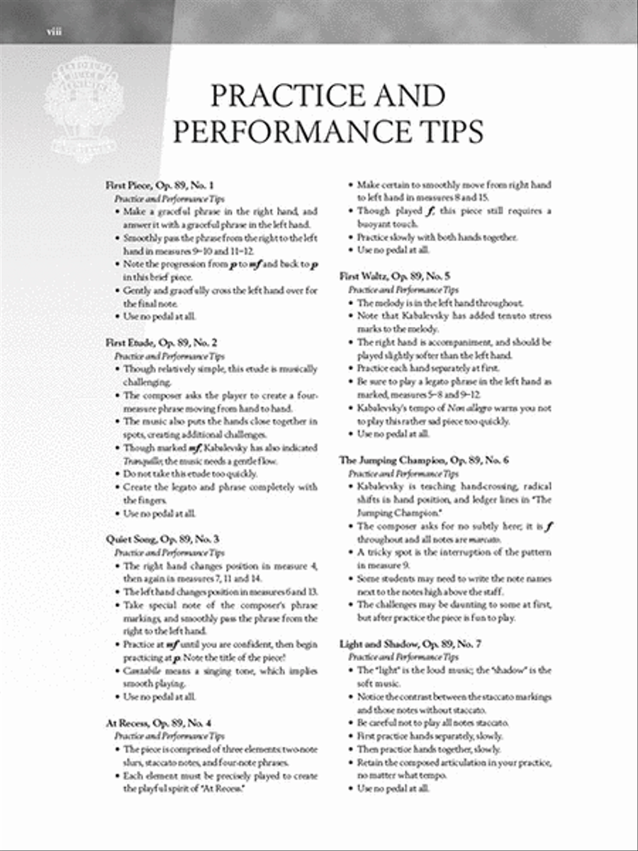 Kabalevsky – 35 Easy Pieces, Op. 89 for Piano Piano Solo scores gallery preview page 5