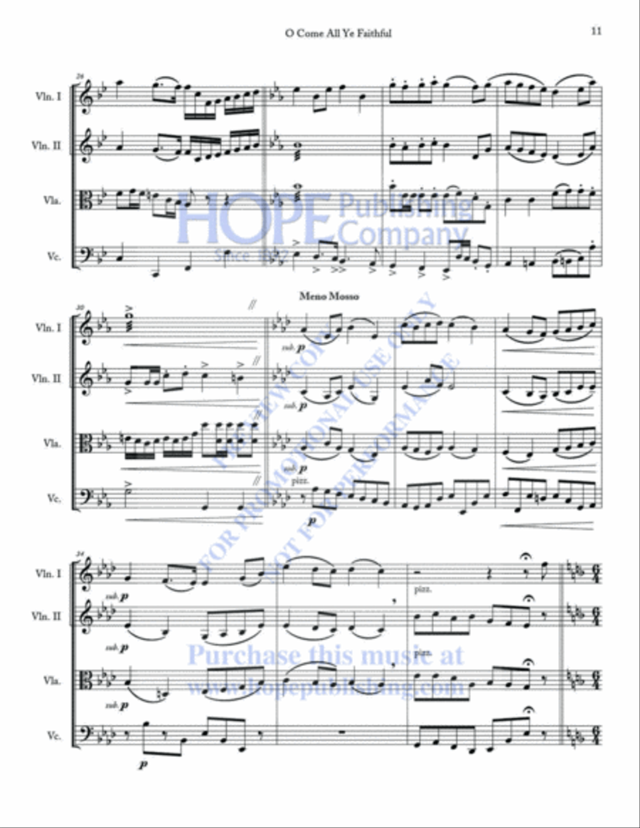A String Quartet Christmas Vol 2 String Quartet scores gallery preview page 14