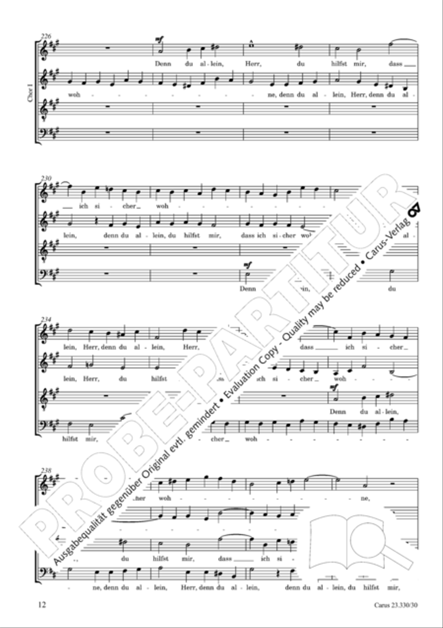 Even in the midst of life (Mitten wir im Leben sind) 4-Part scores gallery preview page 13