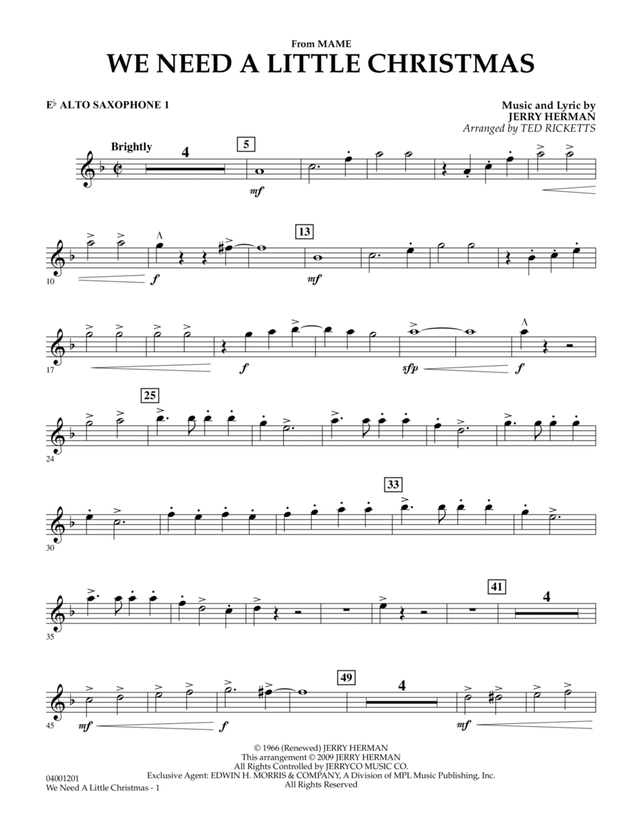 We Need a Little Christmas (from 