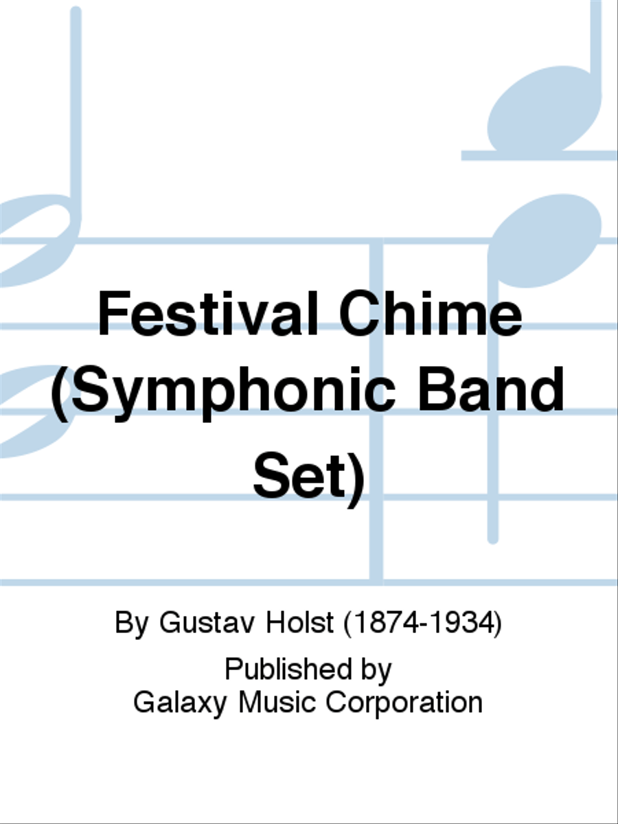 A Festival Chime (Symphonic Band Set) 4-Part scores gallery preview page 1