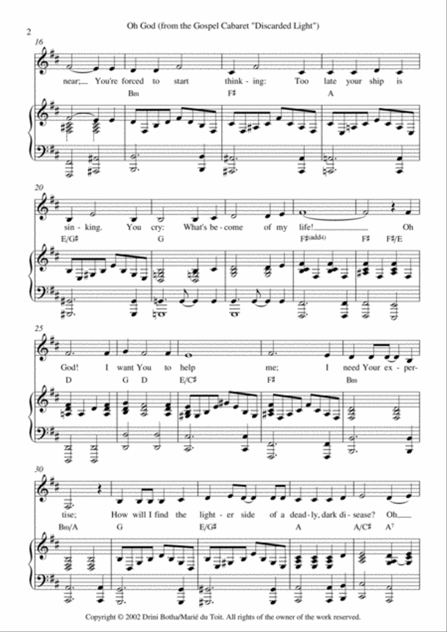 Oh God Voice scores gallery preview page 2
