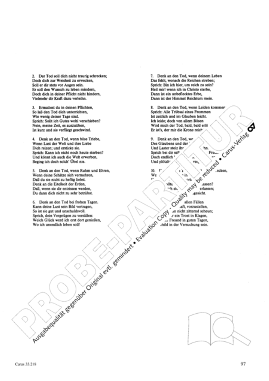 Geistliche Oden und Lieder (Gellert) Collection / Songbook scores gallery preview page 92