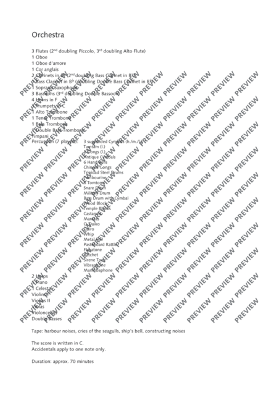 Das verratene Meer Study Score scores gallery preview page 8