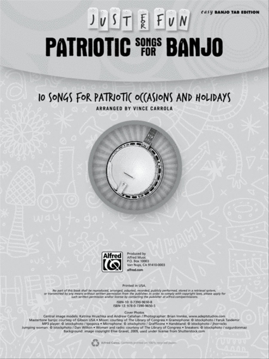 Just for Fun -- Patriotic Songs for Banjo Banjo scores gallery preview page 2