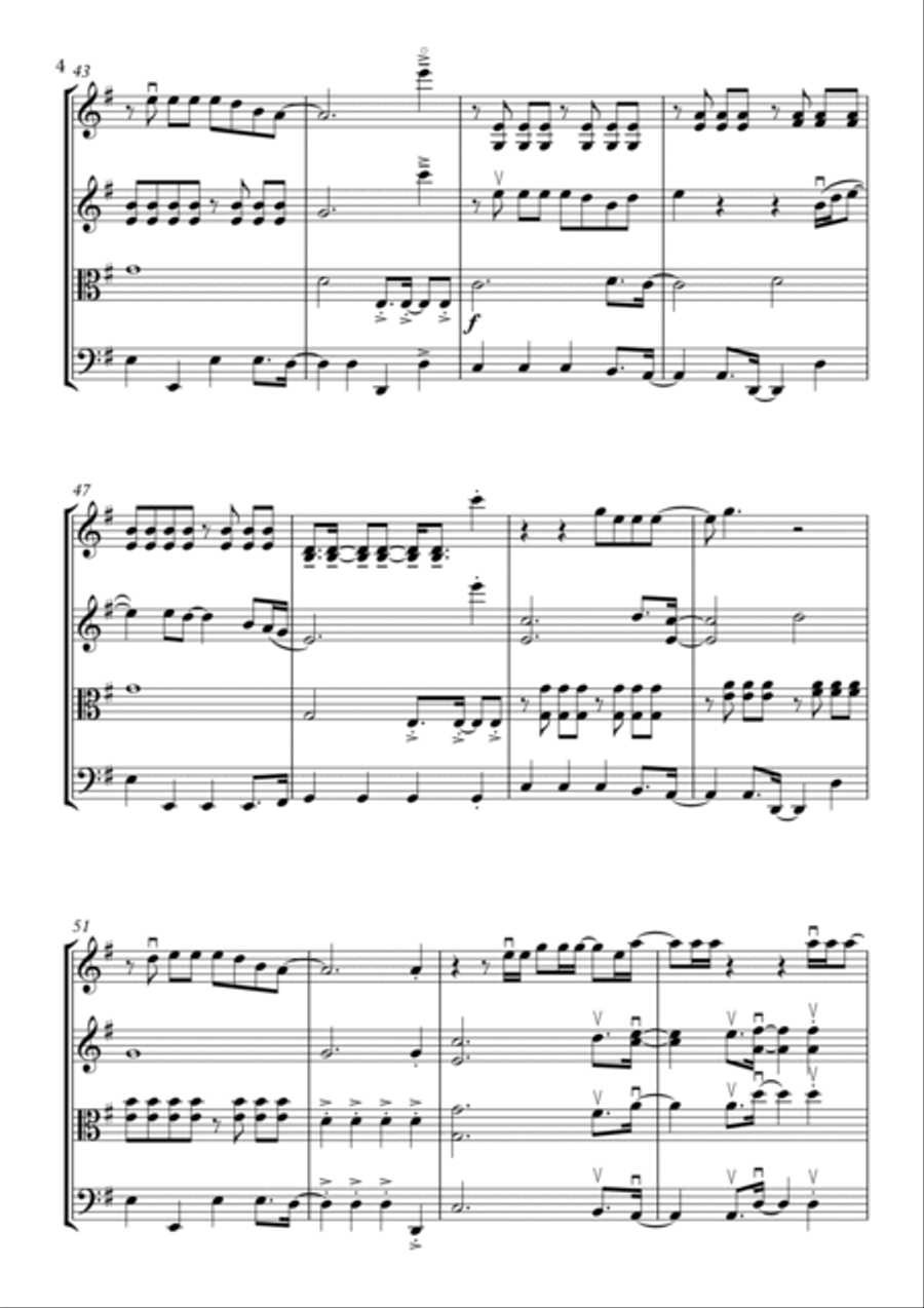 Giant String Quartet scores gallery preview page 4