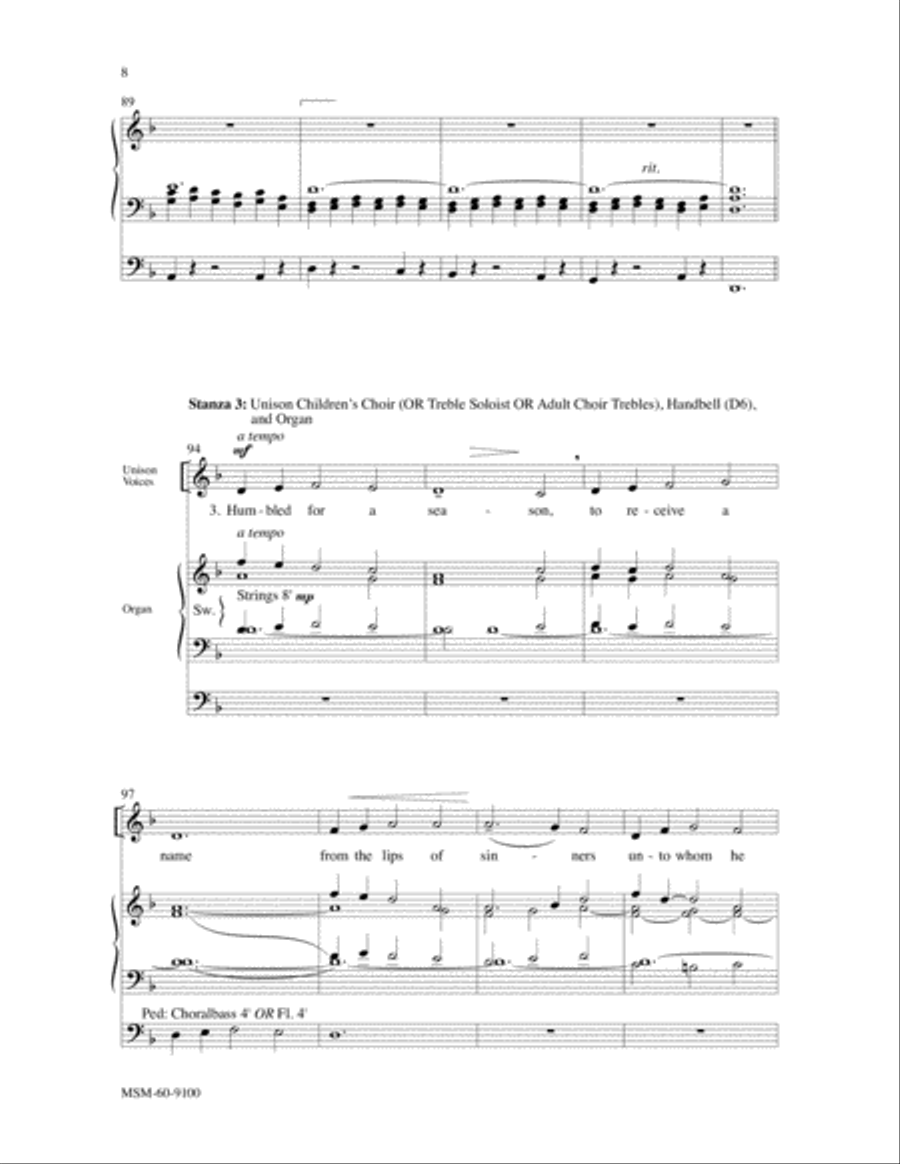 At the Name of Jesus 4-Part scores gallery preview page 6