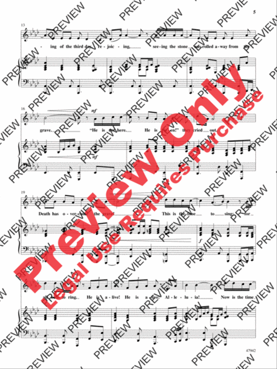 This Is the Time to Sing 4-Part scores gallery preview page 5