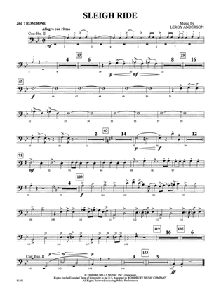 Sleigh Ride: 2nd Trombone