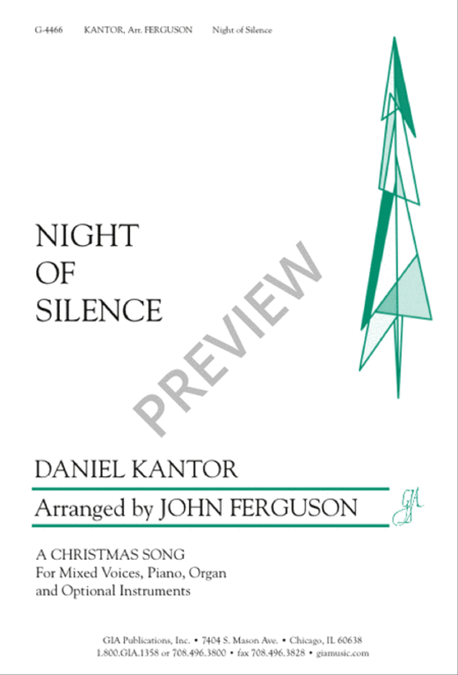 Night of Silence Choir scores gallery preview page 1