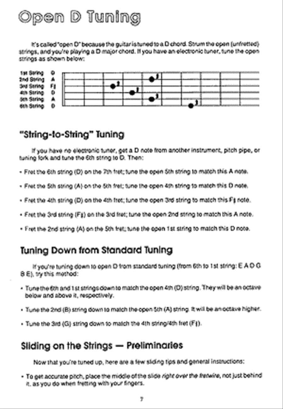 Learn to Play Bottleneck Guitar Guitar scores gallery preview page 5