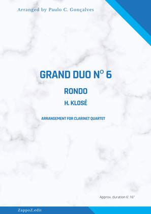 GRAND DUO Nº 6 RONDO - H. KLOSÉ