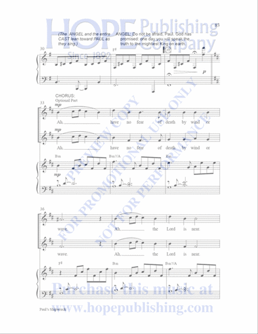 Sailor's Bible Children's Choir scores gallery preview page 84