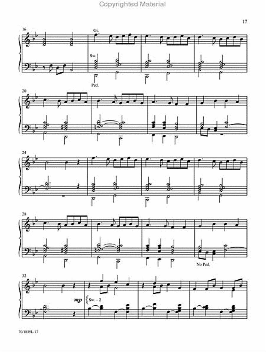Mark Hayes: Carols for Organ Organ Solo scores gallery preview page 5