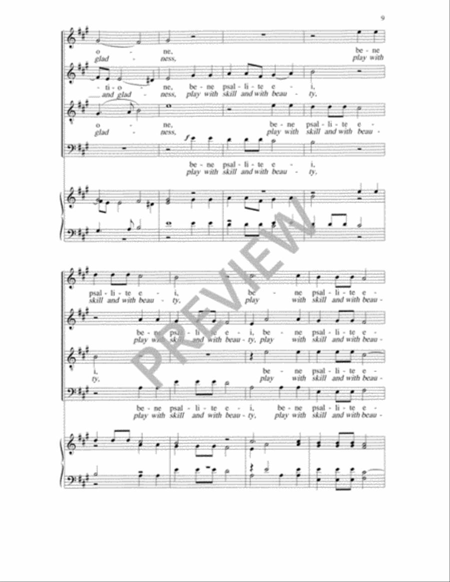 Exsultate justi 4-Part scores gallery preview page 10