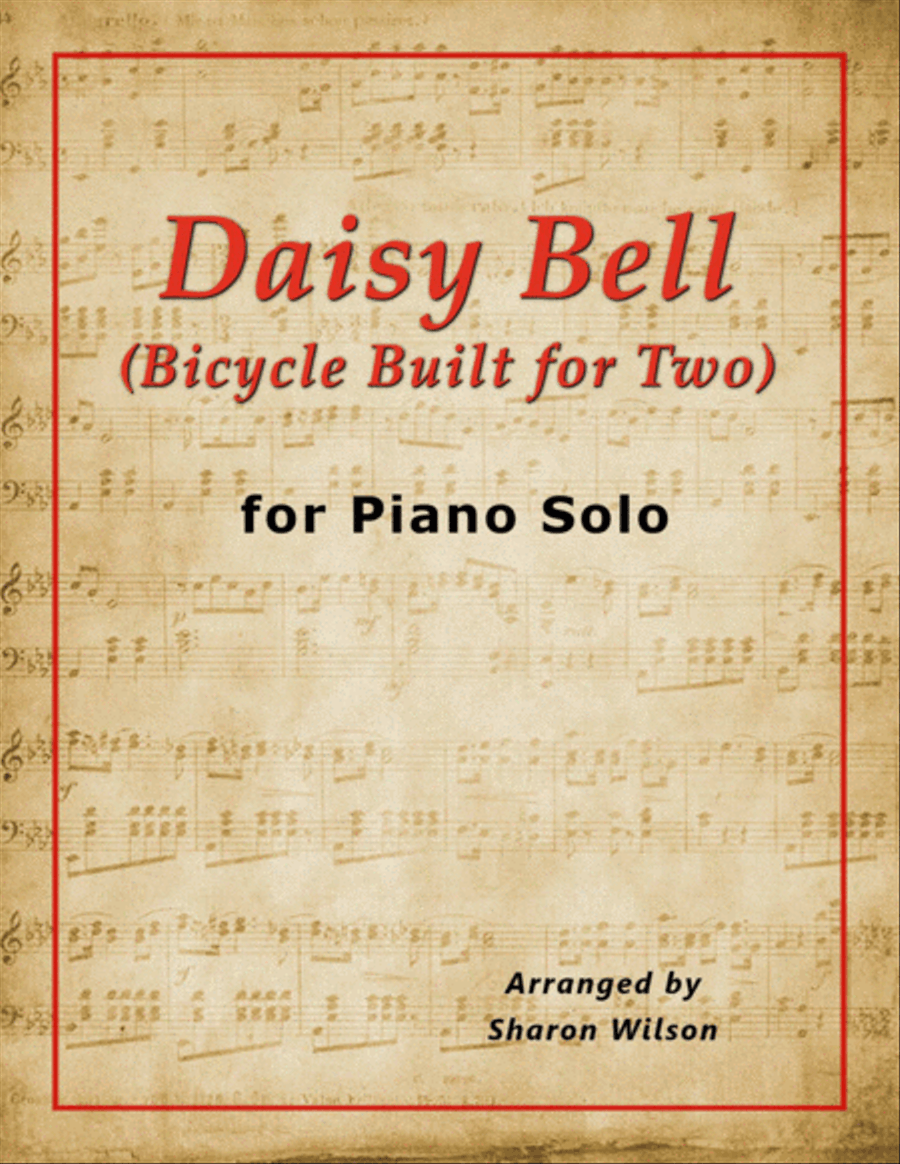 Daisy Bell ~ Bicycle Built for Two Piano Solo scores gallery preview page 1
