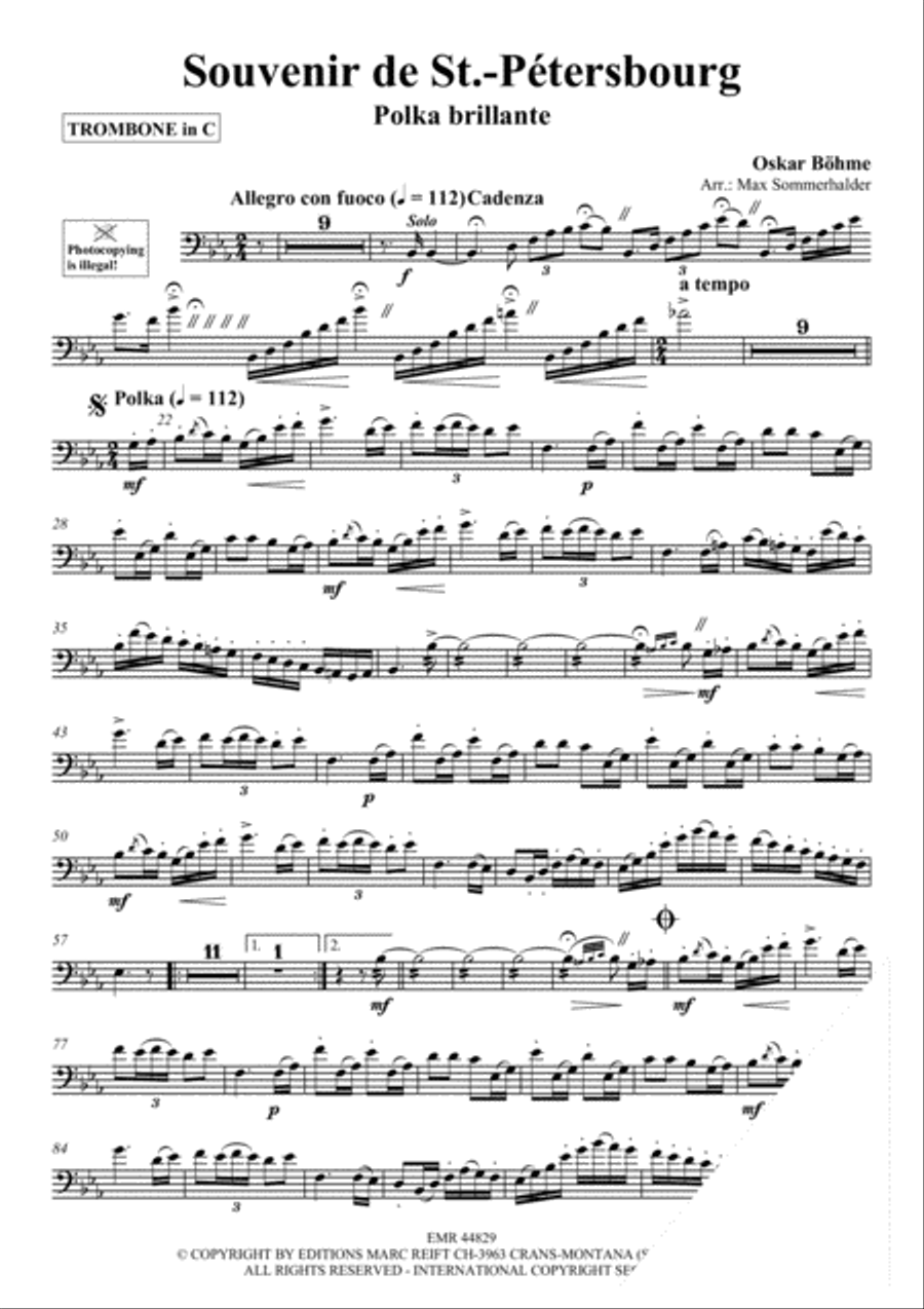 Souvenir de St.-Petersbourg Piano Accompaniment scores gallery preview page 3