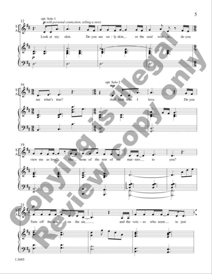 All of Me (Choral Score) All of Me (Choral Score) 4-Part scores gallery preview page 5