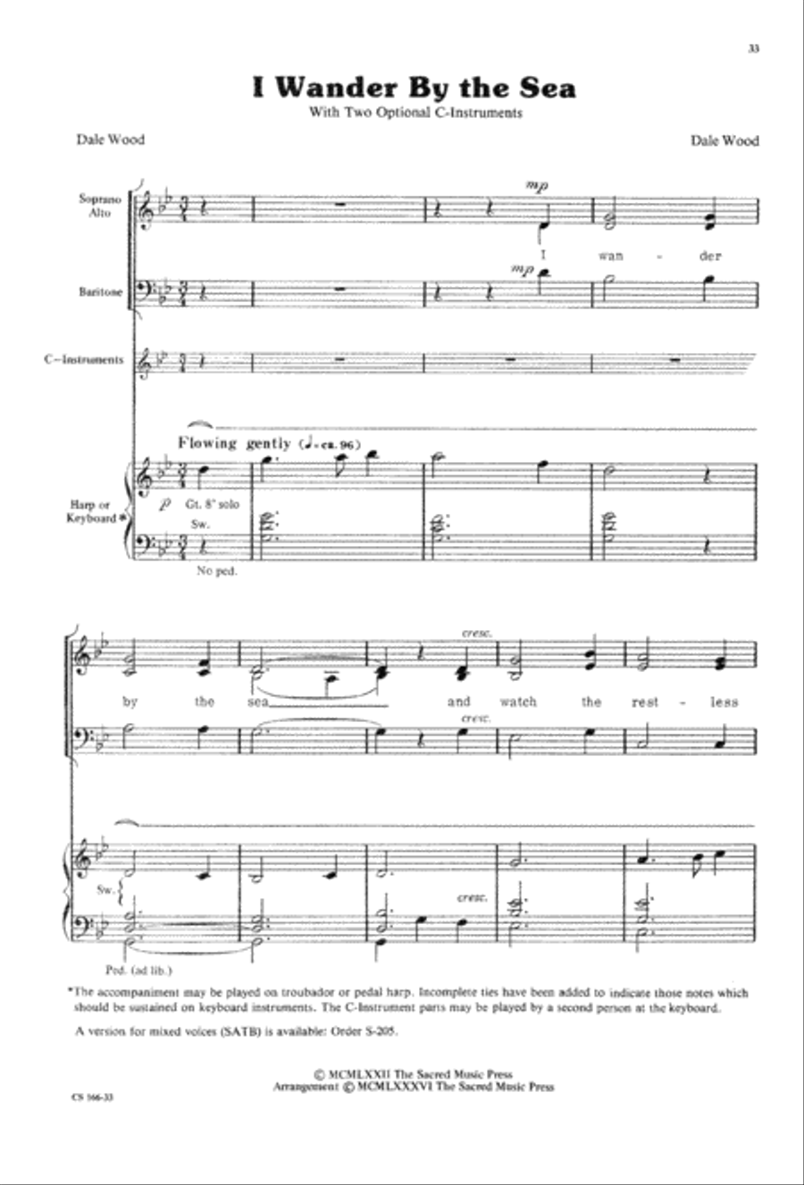 Sacred Anthem Book 3-Part scores gallery preview page 35