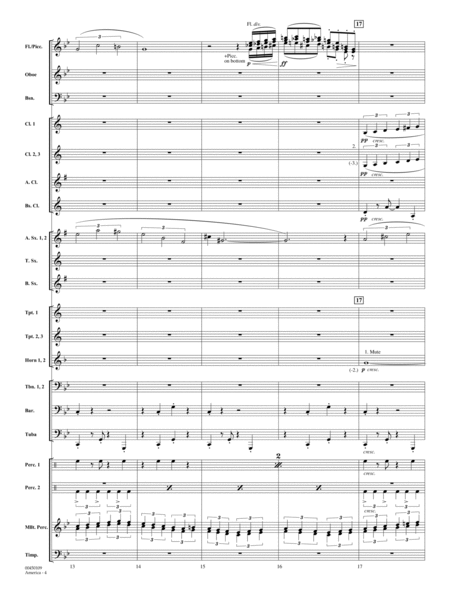 America (from West Side Story) (arr. Michael Brown) - Full Score