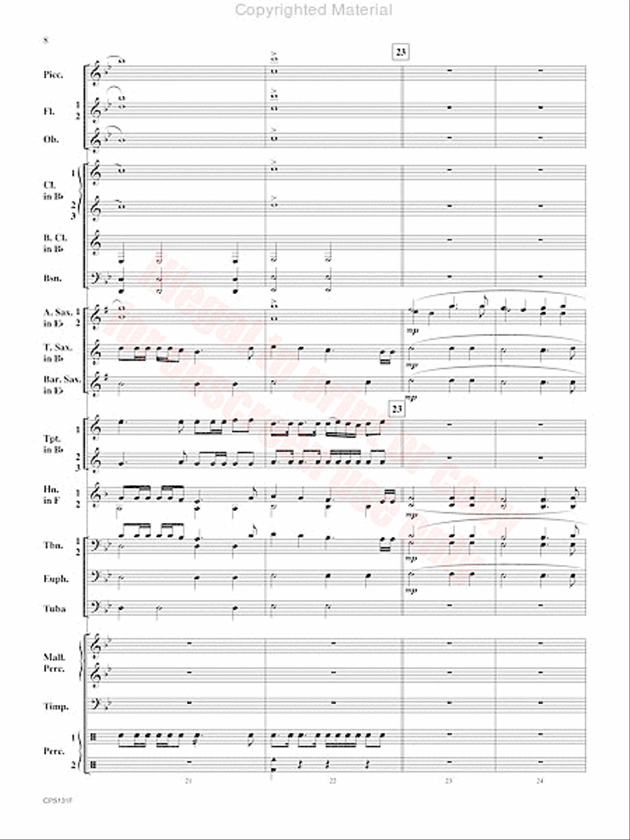 Crown and Scepter Concert Band scores gallery preview page 9