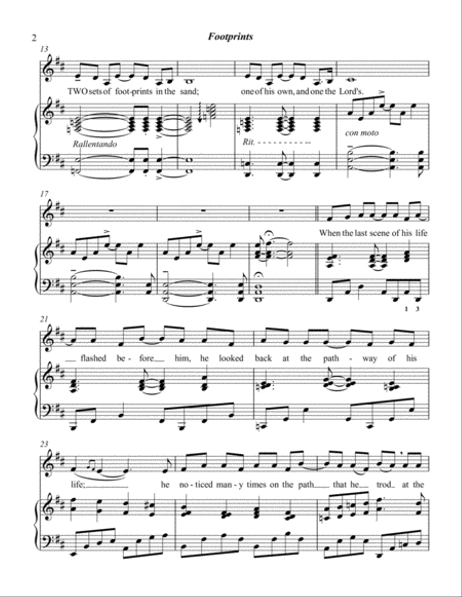 Footprints Voice scores gallery preview page 2