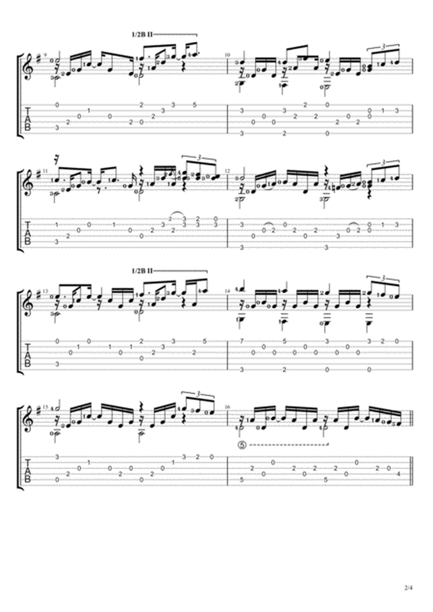Don't Say I Don't Take You Anywhere (Solo Guitar Tablature) image number null
