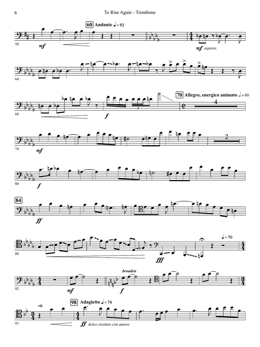 To Rise Again Piano scores gallery preview page 6
