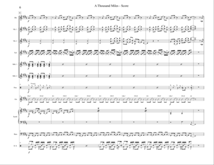 A Thousand Miles School and Community scores gallery preview page 6