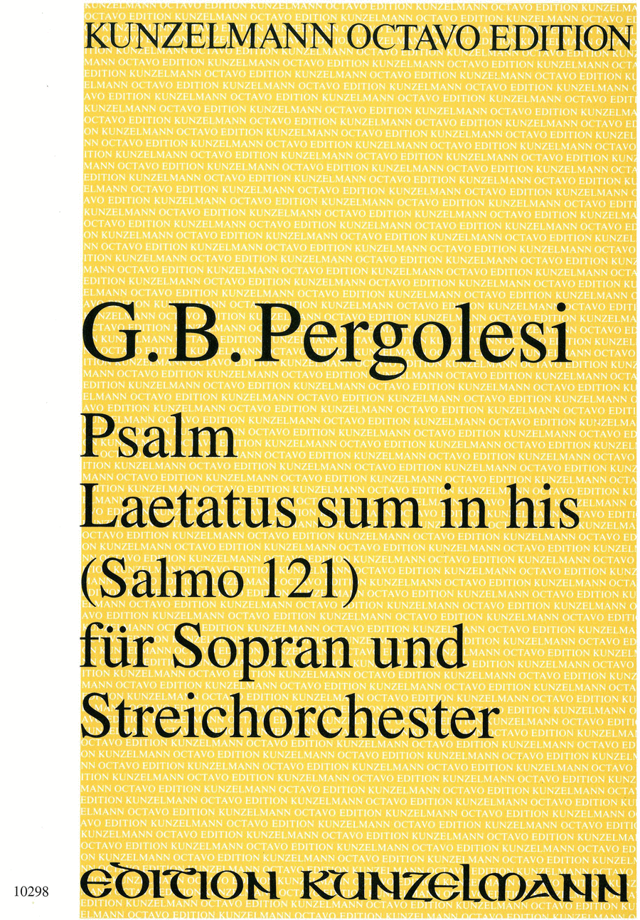 Psalm Laetatus sum in his (Salmo 121)