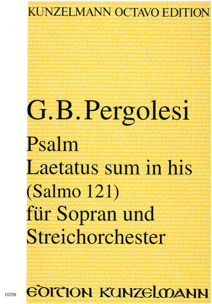 Laetatus sum in his (Psalm 121)