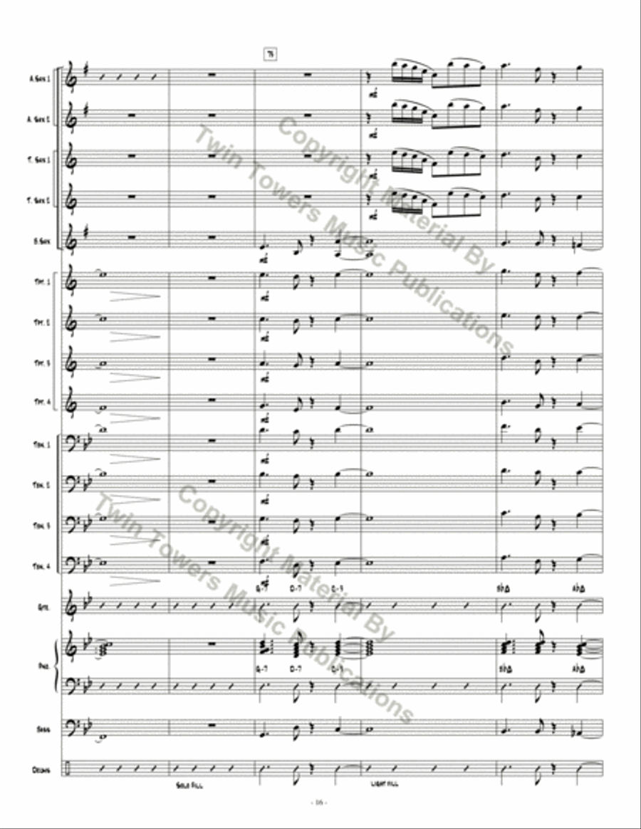 Skyline Bossa Skyline Bossa Jazz Ensemble scores gallery preview page 17