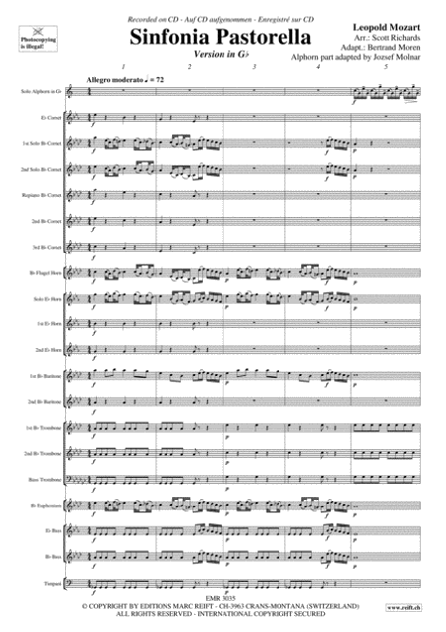 Sinfonia Pastorella Sinfonia Pastorella Brass Band scores gallery preview page 4