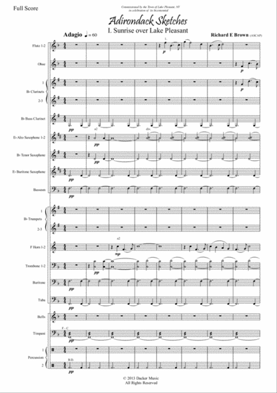 Adirondack Sketches Concert Band scores gallery preview page 4