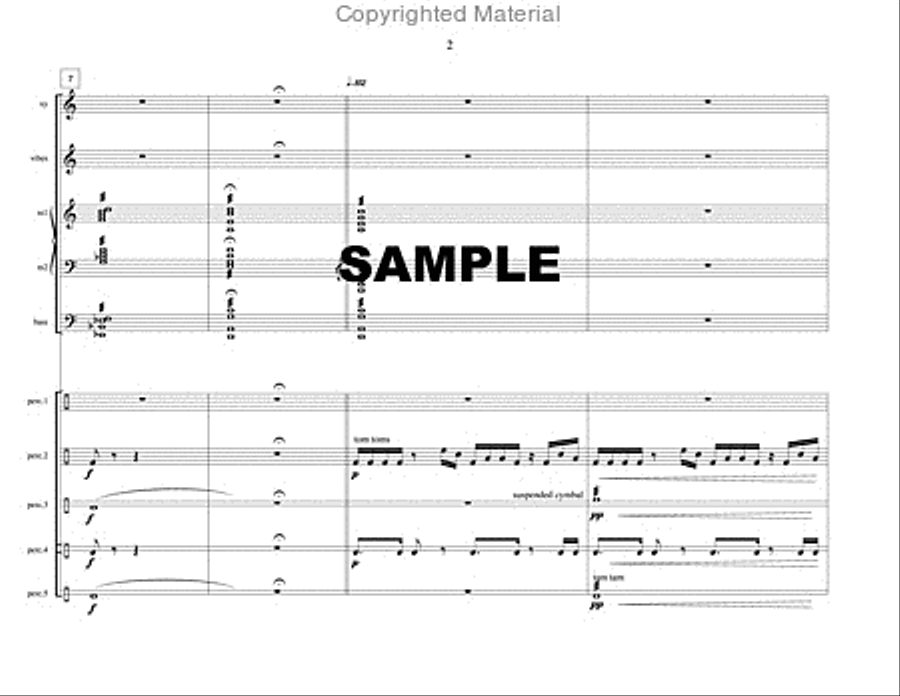 River is the Way (score only) Percussion Ensemble scores gallery preview page 3