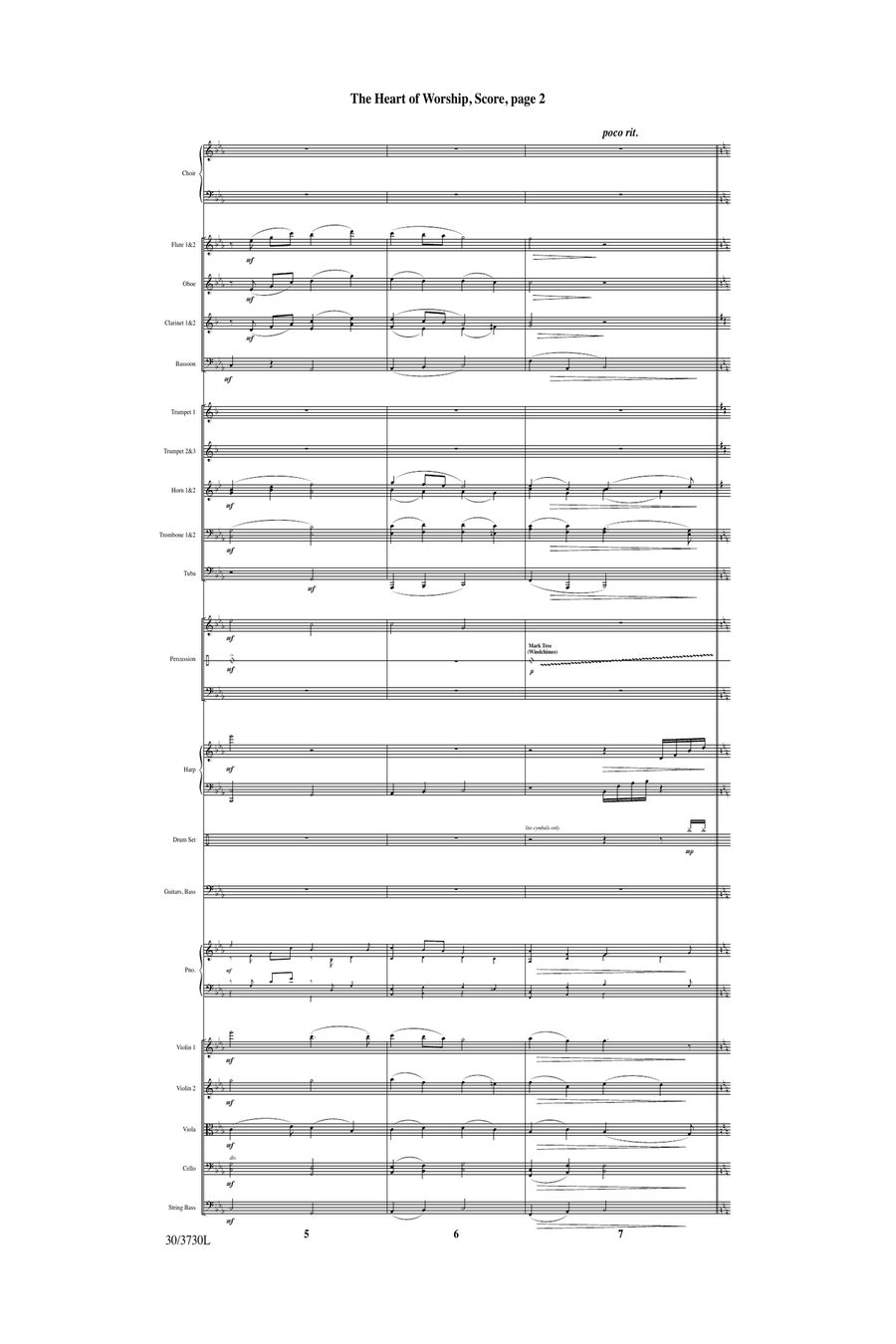 The Heart of Worship - Orchestral Score and Parts (Digital Download) Orchestra scores gallery preview page 4