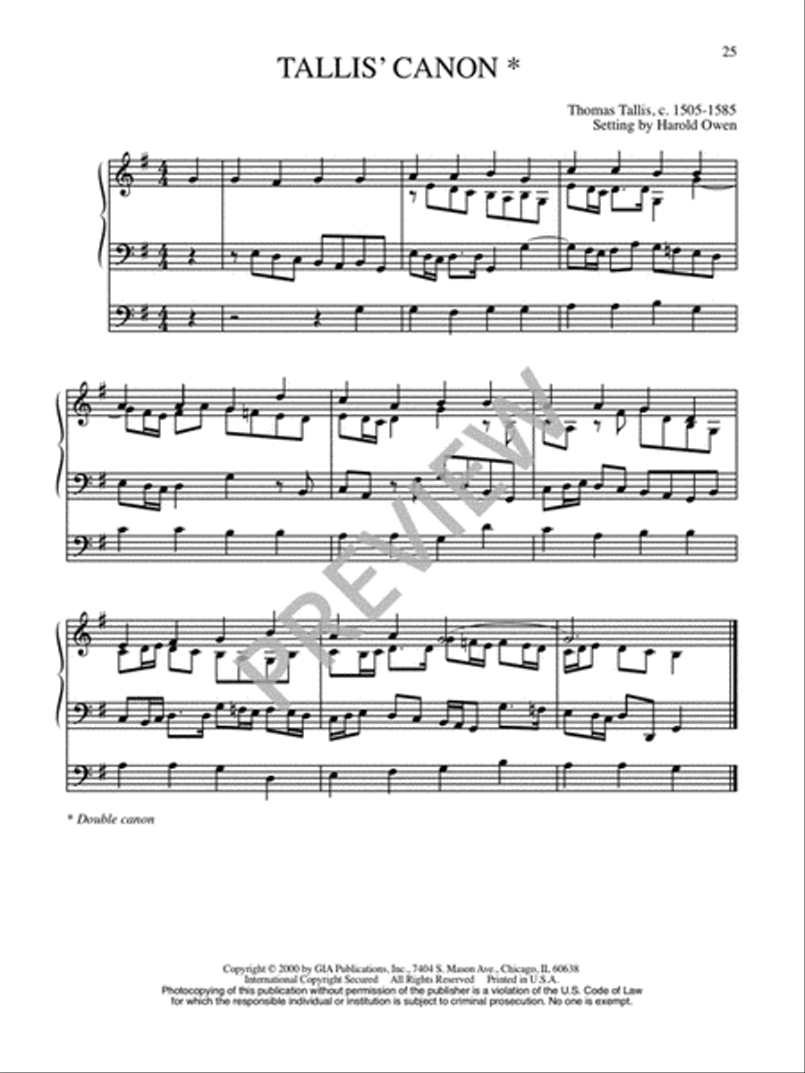 Twenty-Five Organ Harmonizations - Volume 1 Organ scores gallery preview page 27