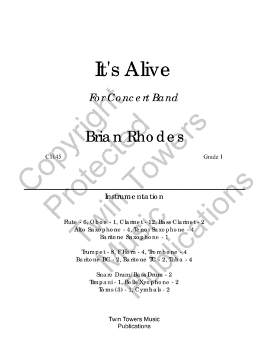 Its Alive! Concert Band scores gallery preview page 2