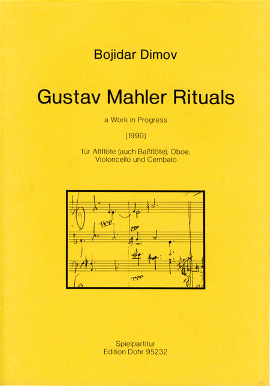 Gustav Mahler Rituals für Altflöte (auch Bassflöte), Oboe, Violoncello und Cembalo (1990) -a work in progress- Flute scores gallery preview page 1