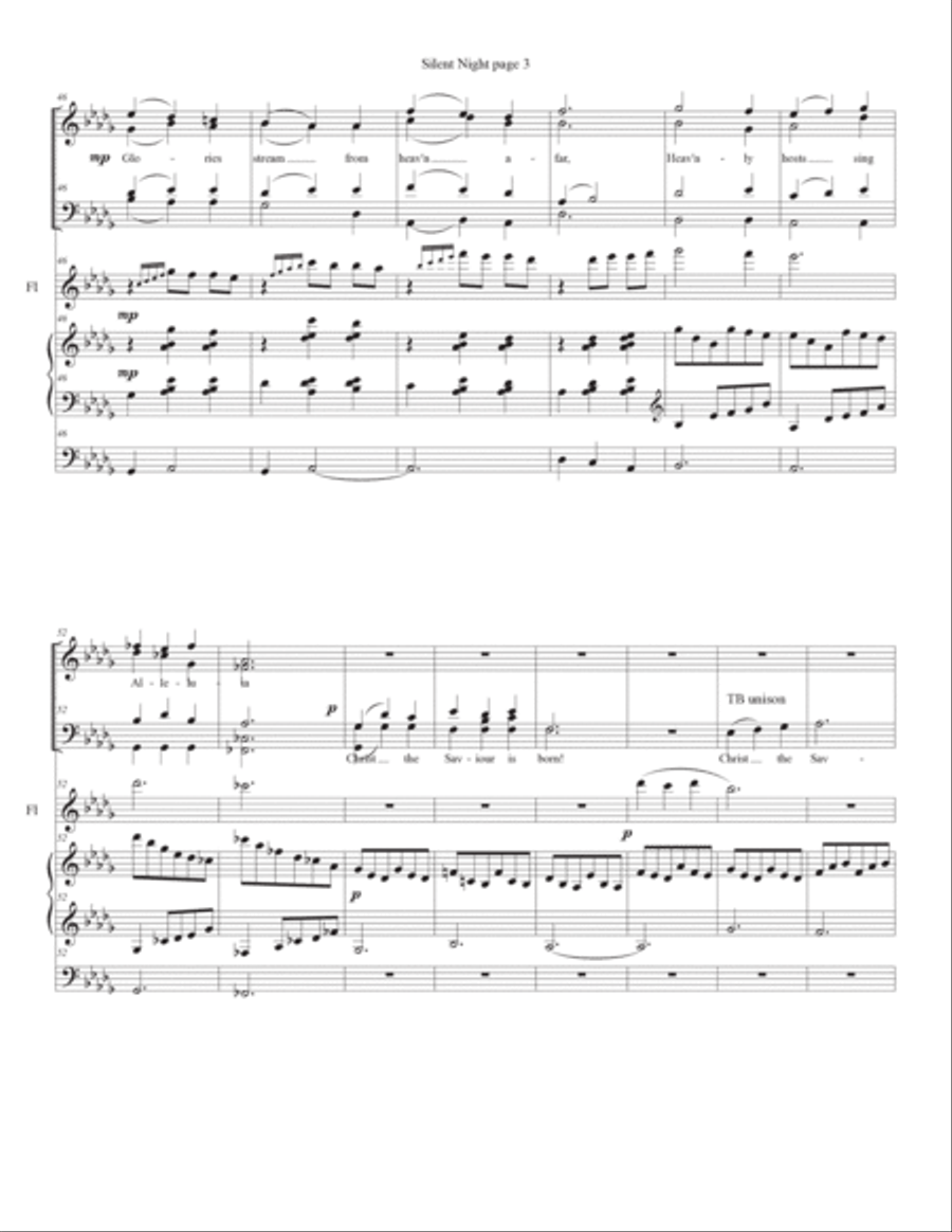 Silent Night Silent Night Divisi scores gallery preview page 3