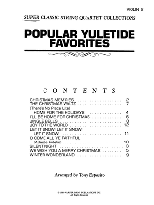 Popular Yuletide Favorites: 2nd Violin