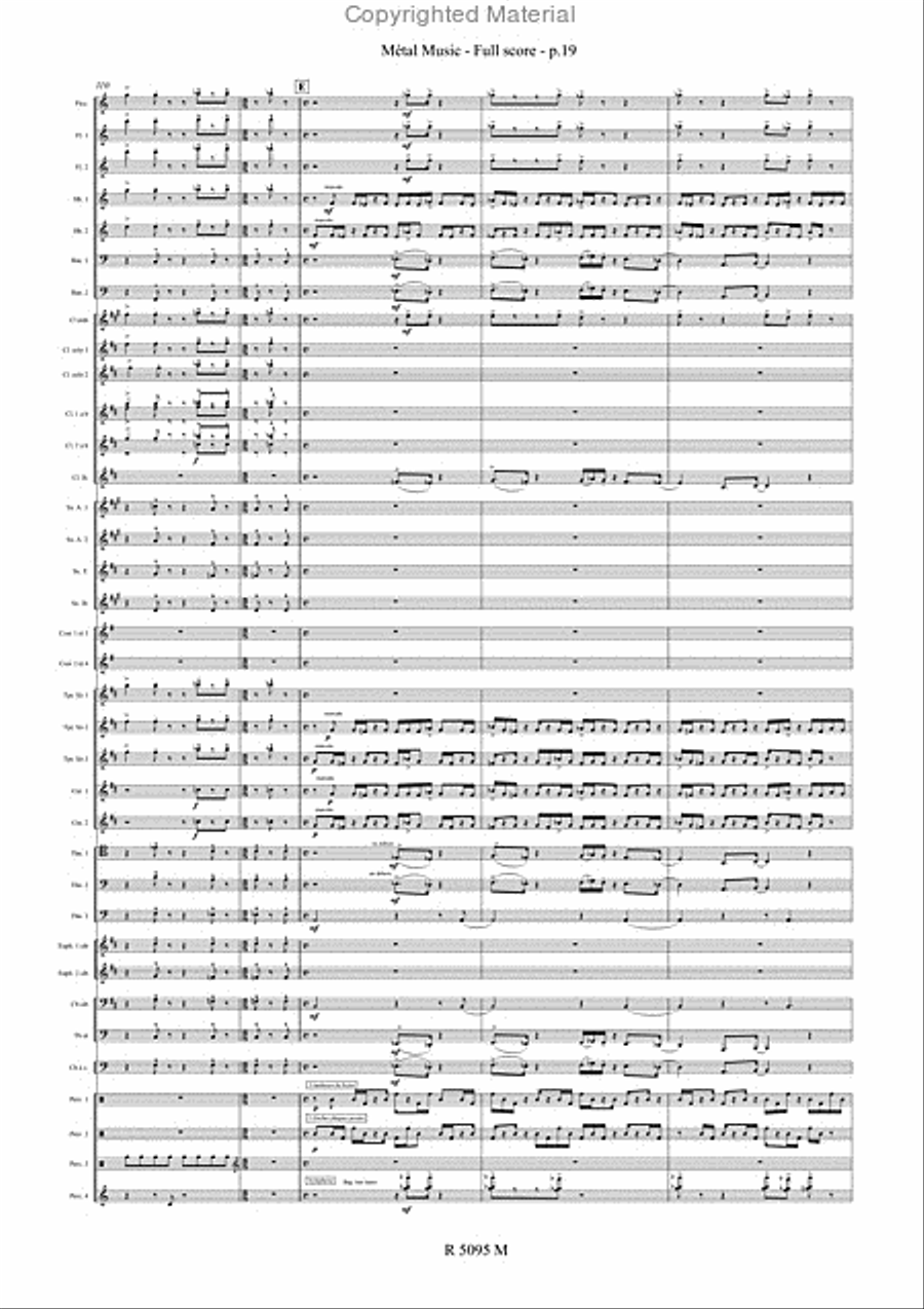 Metal Music Metal Music Concert Band scores gallery preview page 20