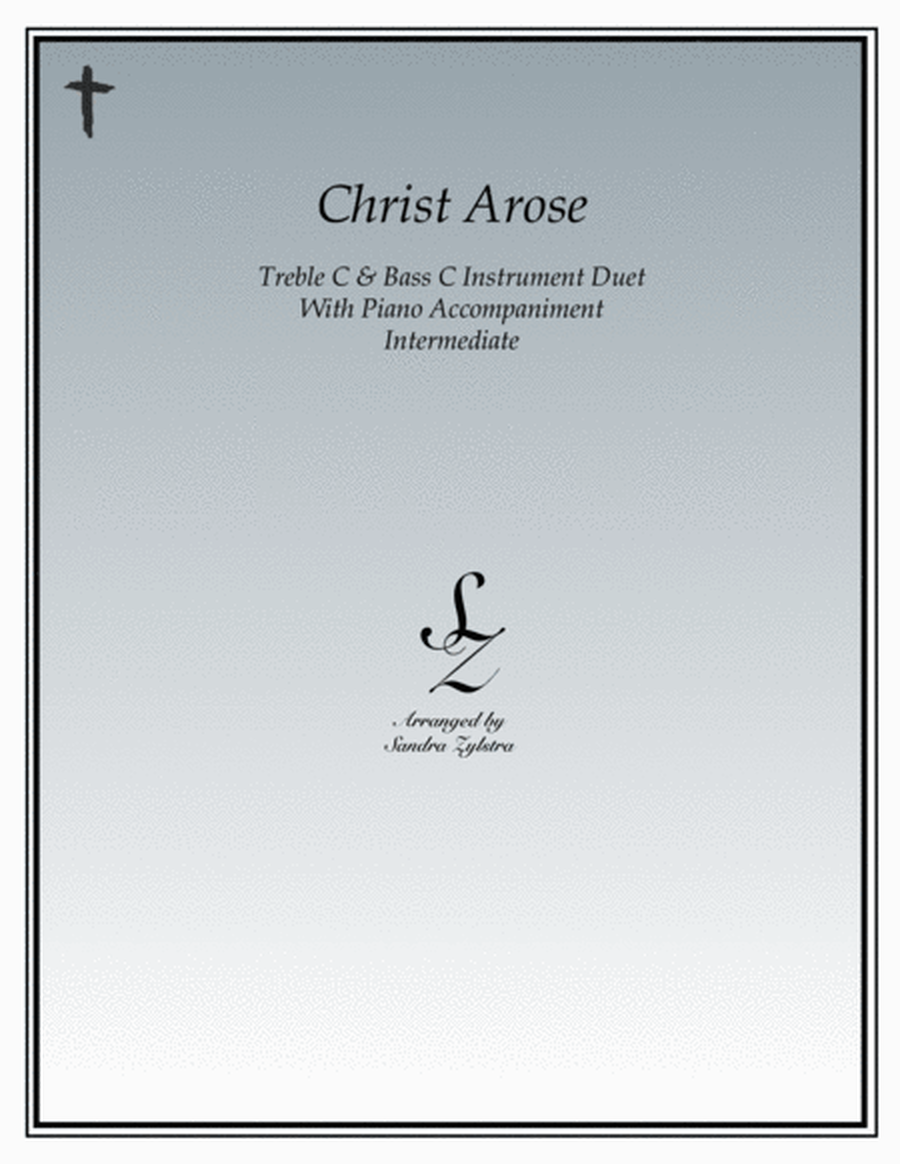 Christ Arose (treble and bass C instrument duet) image number null