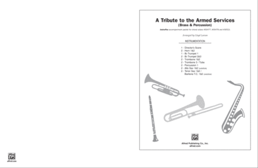 A Tribute to the Armed Services (A Medley) Choir scores gallery preview page 1