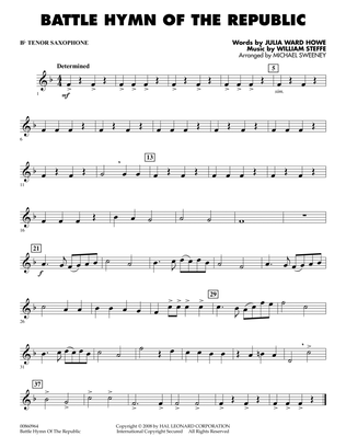 Battle Hymn of the Republic - Bb Tenor Saxophone