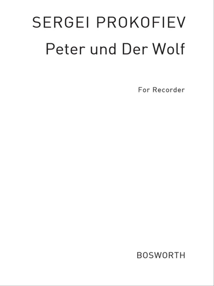 Peter Und Der Wolf Peter Und Der Wolf Recorder scores gallery preview page 1