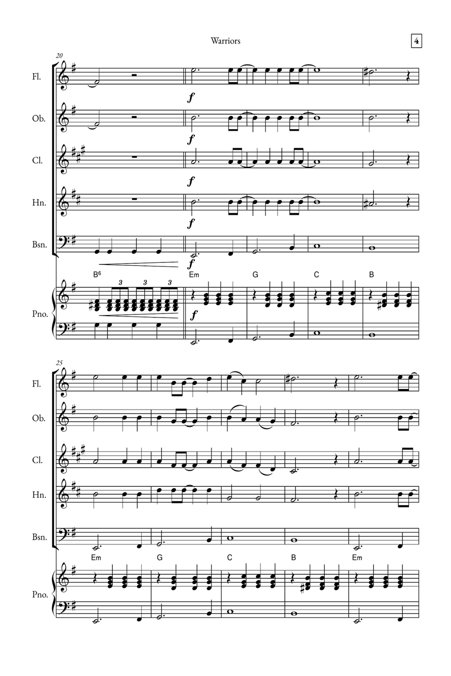 Warriors Small Ensemble scores gallery preview page 4