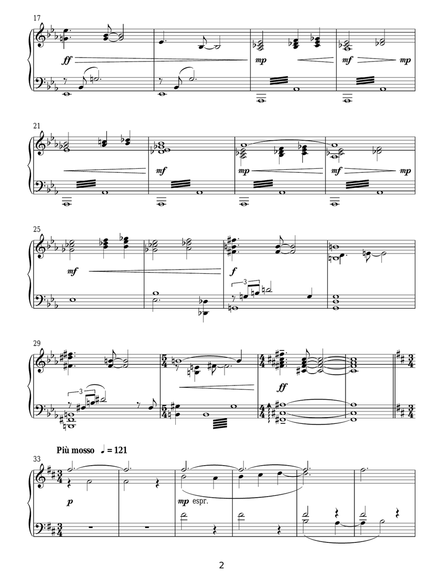 The Blue Planet, Blue Whale Piano Solo scores gallery preview page 2