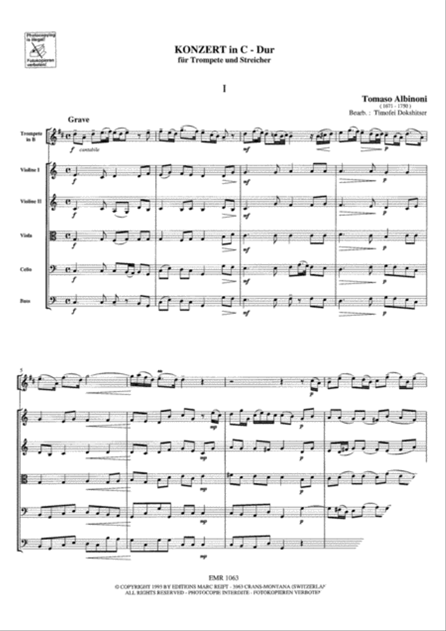 Konzert C-Dur String Orchestra scores gallery preview page 3