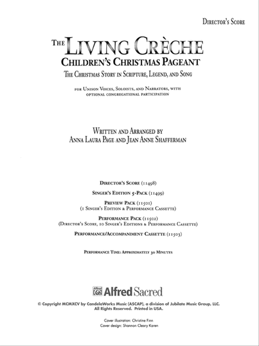 The Living Creche (Children's Christmas Pageant) Choir scores gallery preview page 3